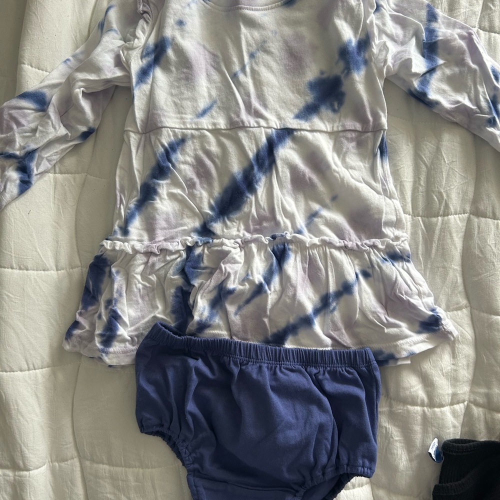 Splendid Blue and White Baby Outfit